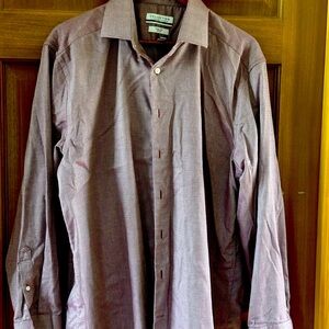 Men’s burgundy dress shirt 17 - 17 1/2 Reg fit